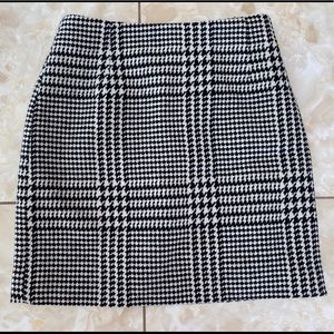 H&M Plaid Tweed Skirt